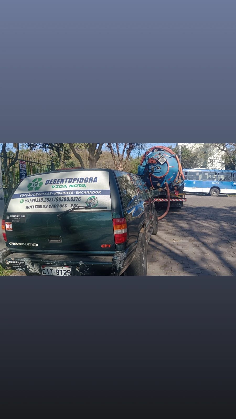 Serviço de hidrojateamento em tubulação